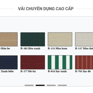 Chất liệu vải chuyên dụng đanh cho mái hiên di động