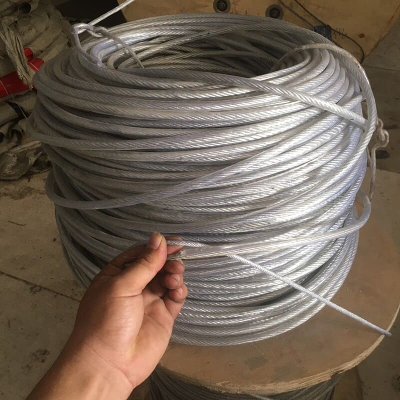 Dây Cap Thép Bọc Nhựa (Dây kéo bạt xếp) mái xếp Dây Cap Thép Bọc Nhựa (Dây kéo bạt xếp) mái xếp