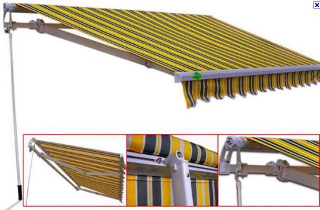 Tay quay mái hiên di động Tay quay mái hiên di động